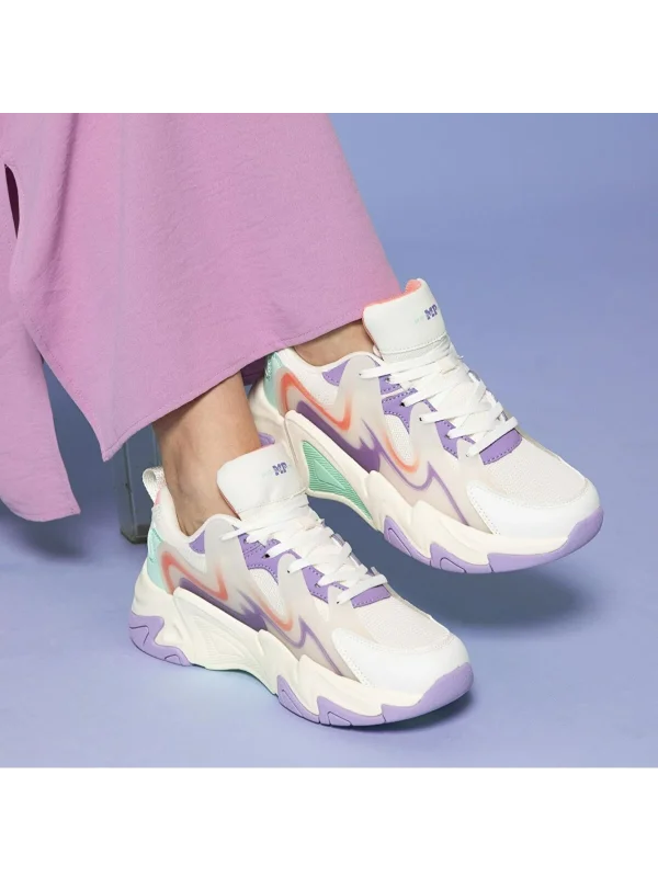 M.P. 241-1673 Sports Casual Bej Kadın Günlük Ayakkabı - 6