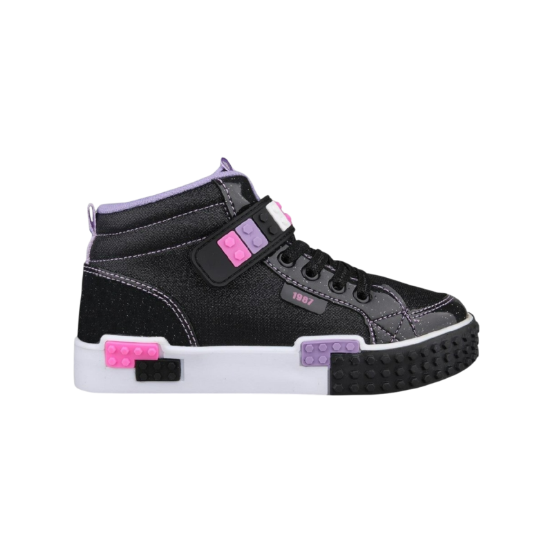 M.P. 242-3308 FT Sports Casual Siyah-Pembe Çocuk Günlük Ayakkabı 