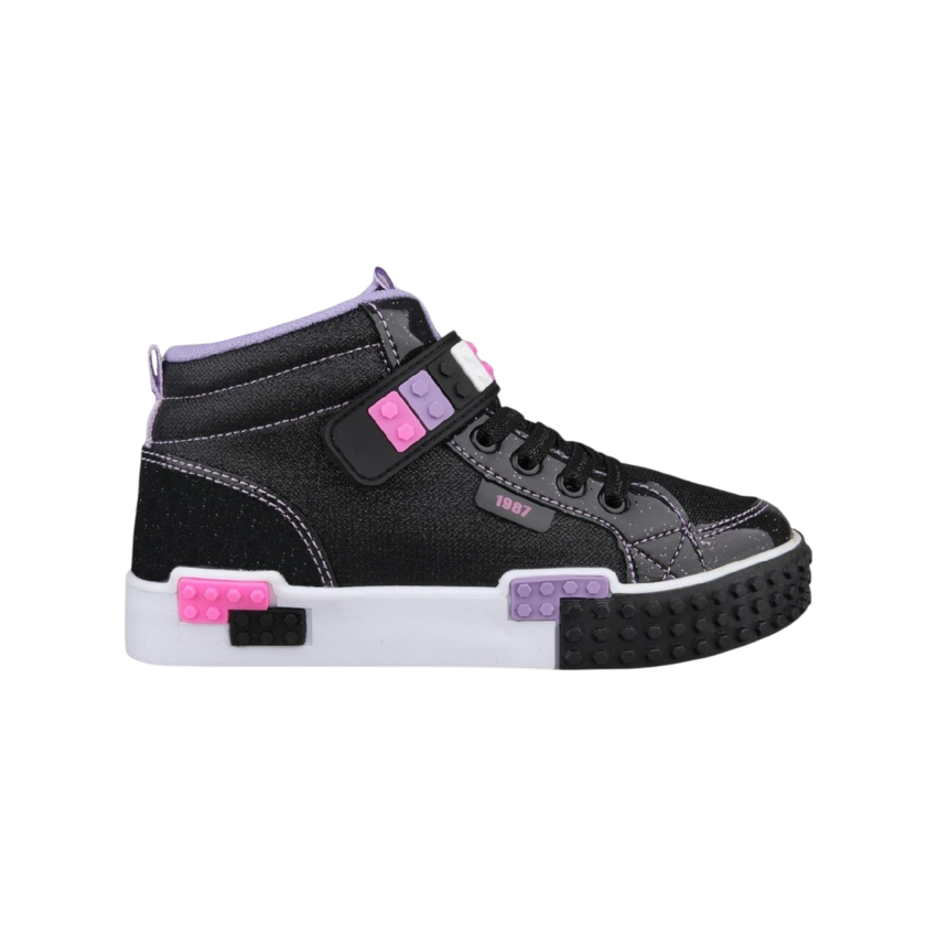 M.P. 242-3308 FT Sports Casual Siyah-Pembe Çocuk Günlük Ayakkabı - 1