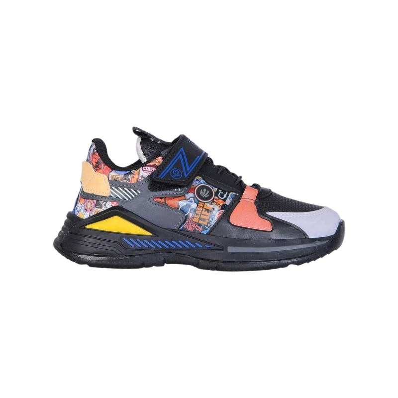 M.P. 242-3325 FT Sports Casual Siyah Çocuk Günlük Ayakkabı 