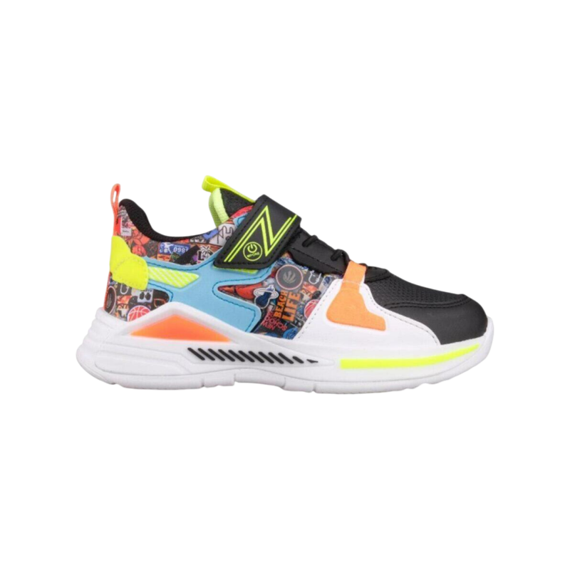 M.P. 242-3325 FT Sports Casual Siyah-Mavi Çocuk Günlük Ayakkabı 