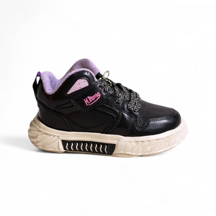 M.P. FT Sports Casual Siyah Çocuk Günlük Ayakkabı - 1