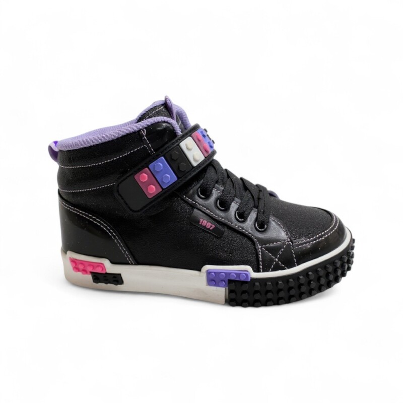 M.P. FT Sports Casual Siyah-Pembe Çocuk Günlük Ayakkabı - M.P.