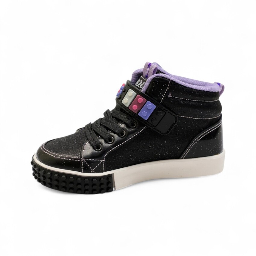 M.P. FT Sports Casual Siyah-Pembe Çocuk Günlük Ayakkabı - 2