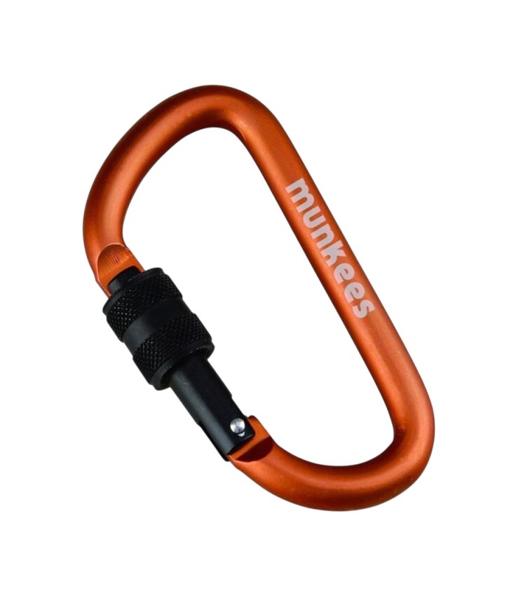 Munkees D-Shape Carabiner with Screw Lock 8 cm Renkli Unisex Anahtarlık - 1