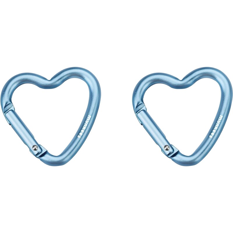 Munkees Mini Heart Carabiner 2 pcs - blue - 38 cm Renkli Unisex Anahtarlık - Munkees