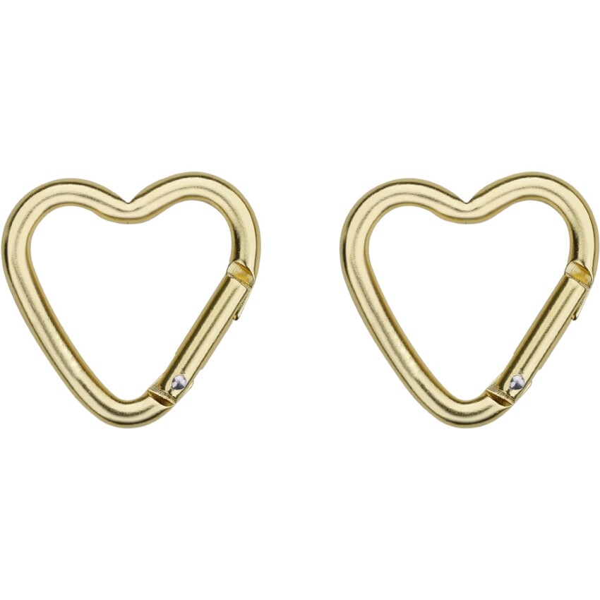Munkees Mini Heart Carabiner 2 pcs - yellow - 38 cm Renkli Unisex Anahtarlık - 2