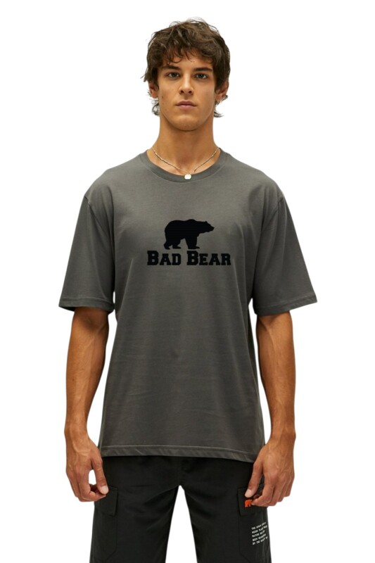 Bad Bear Muscle Basic Gri Erkek Tshirt - Bad Bear