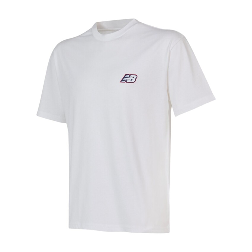 New Balance Lifestyle Beyaz Erkek Tshirt - 1