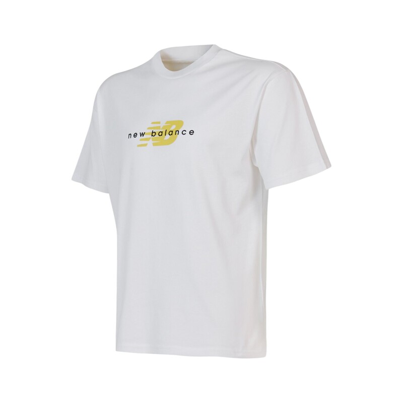 New Balance Lifestyle Men Beyaz Erkek Tshirt - New Balance