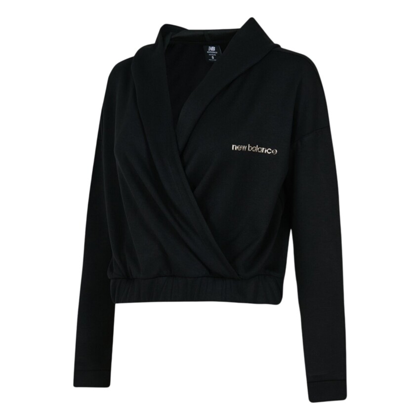 New Balance NB Lifestyle Women Hoodie Siyah Kadın Sweatshirt - 1