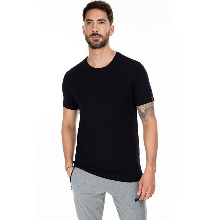 New Brand T-SHİRT O YAKA SİYAH Erkek Tshirt N08ER-02825-01 - 1