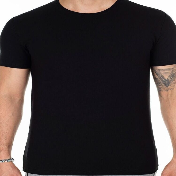 New Brand T-SHİRT O YAKA SİYAH Erkek Tshirt N08ER-02825-01 - 5
