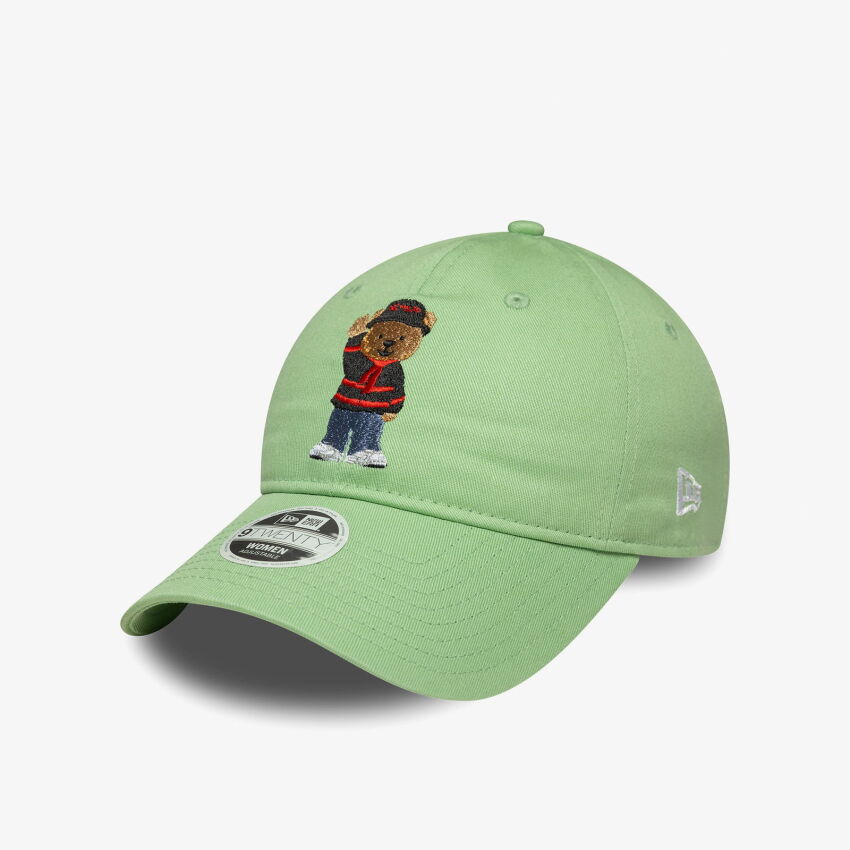 New Era Bear 9Twenty Acmilan Tek Ebat Yeşil Kadın Şapka - 1
