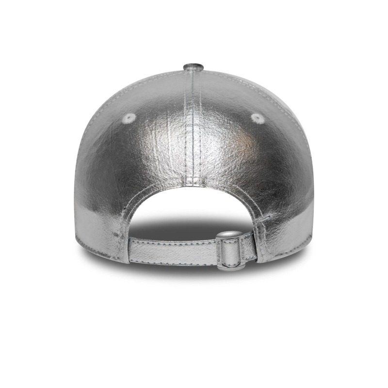 New Era Metallic 9Forty Neyvan Tek Ebat Gri Kadın Şapka - 4
