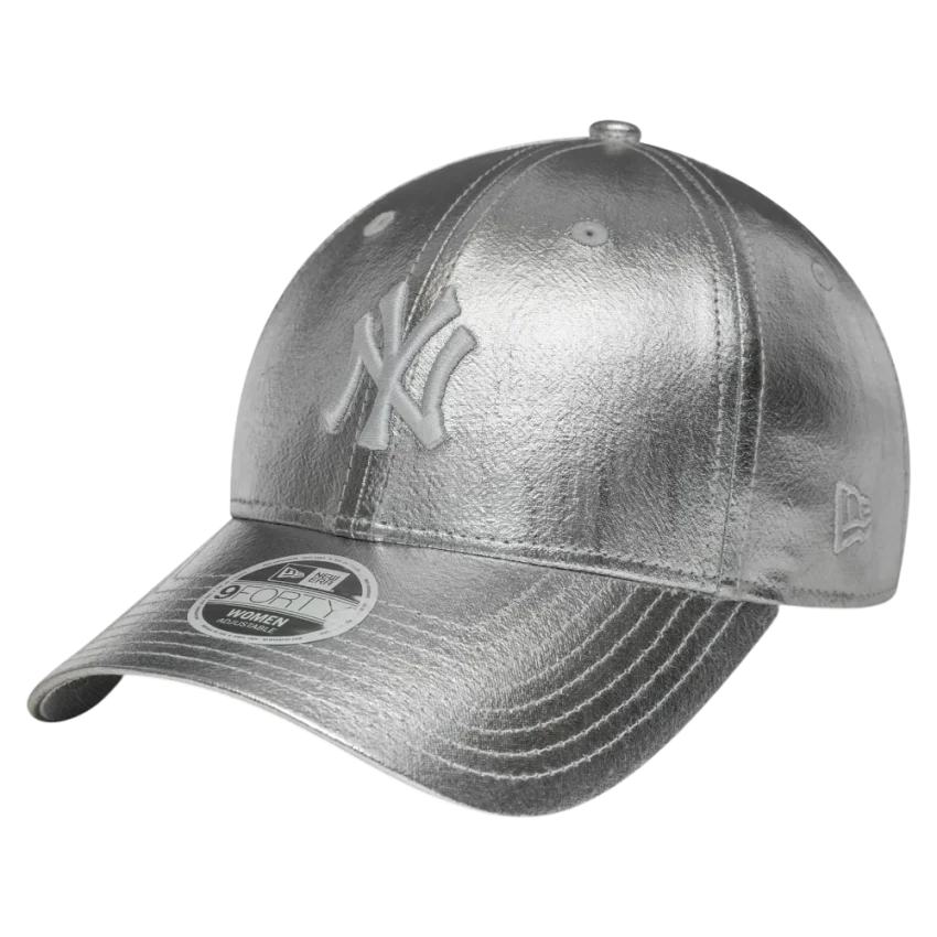 New Era Metallic 9Forty Neyvan Tek Ebat Gri Kadın Şapka - 1