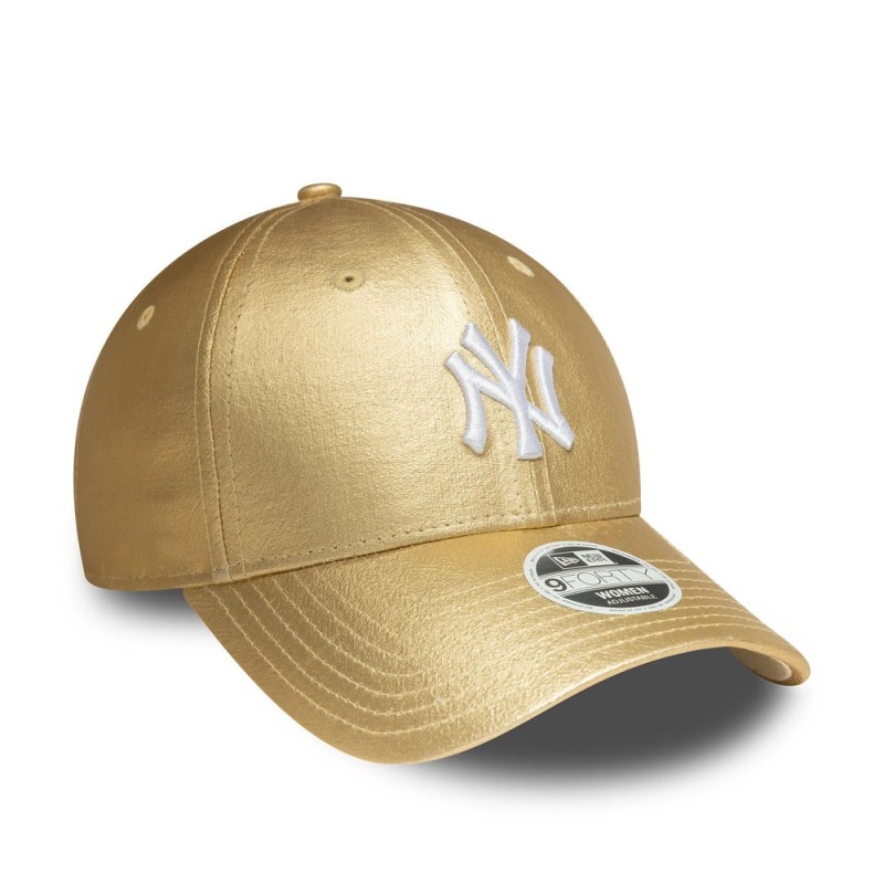 New Era Metallic 9Forty Neyvan Tek Ebat Sarı Kadın Şapka - 3