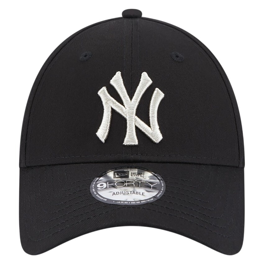 New Era Metallic Logo 9Forty Neyvan Siyah Unisex Şapka - 2