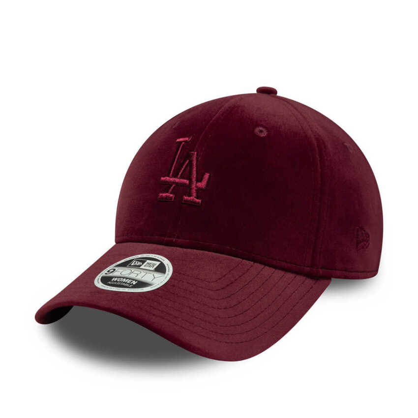 New Era Velour 9Forty Losdod Tek Ebat Bordo Kadın Şapka - 1