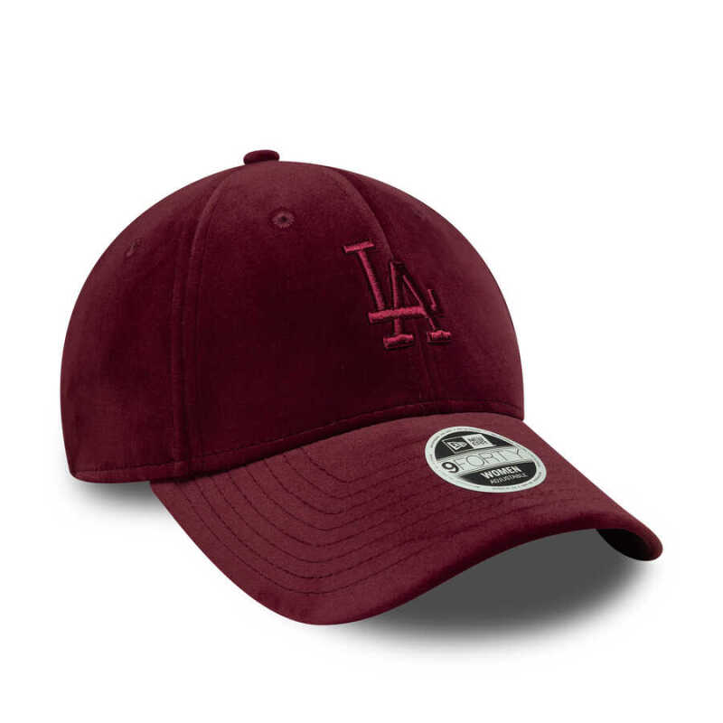 New Era Velour 9Forty Losdod Tek Ebat Bordo Kadın Şapka - 2