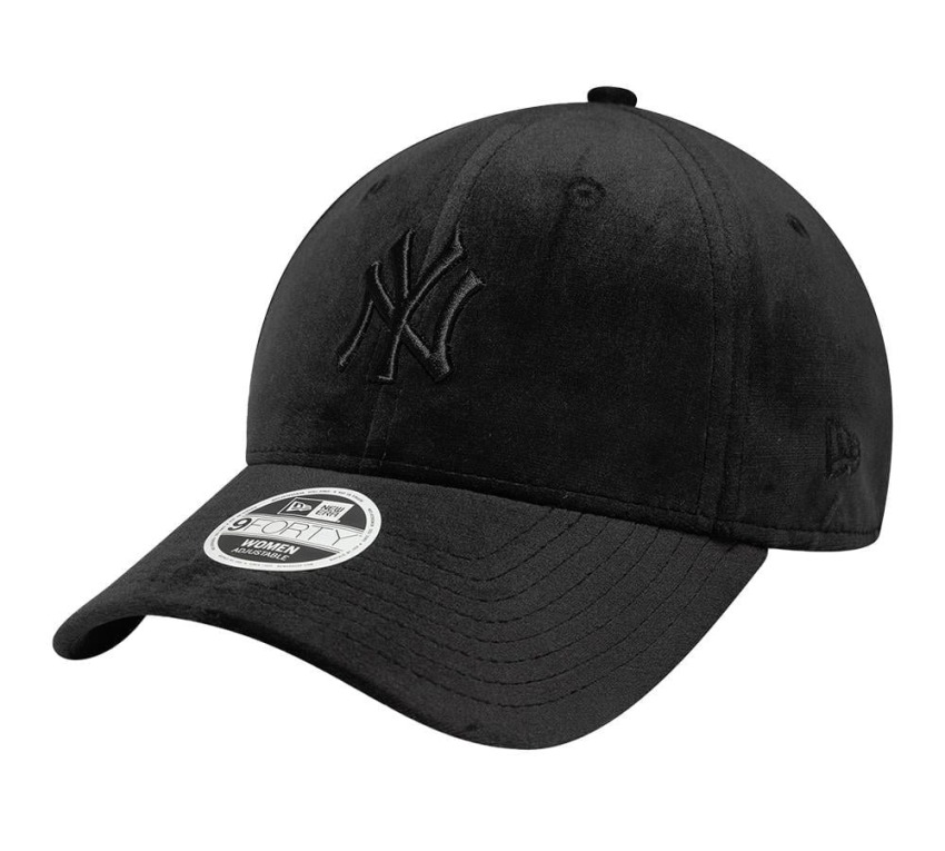New Era Velour 9Forty Neyvan Tek Ebat Siyah Kadın Şapka - 1