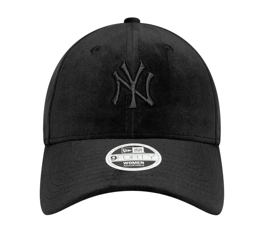 New Era Velour 9Forty Neyvan Tek Ebat Siyah Kadın Şapka - 2