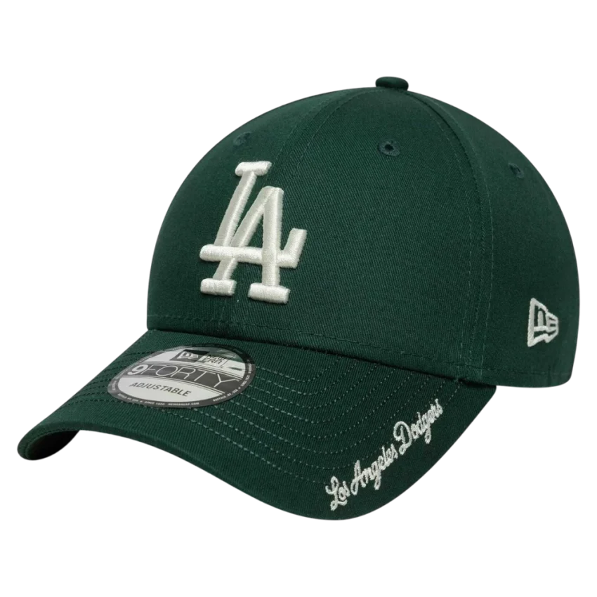 New Era Visor Script 9Forty Losdod Tek Ebat Yeşil Unisex Şapka - 1