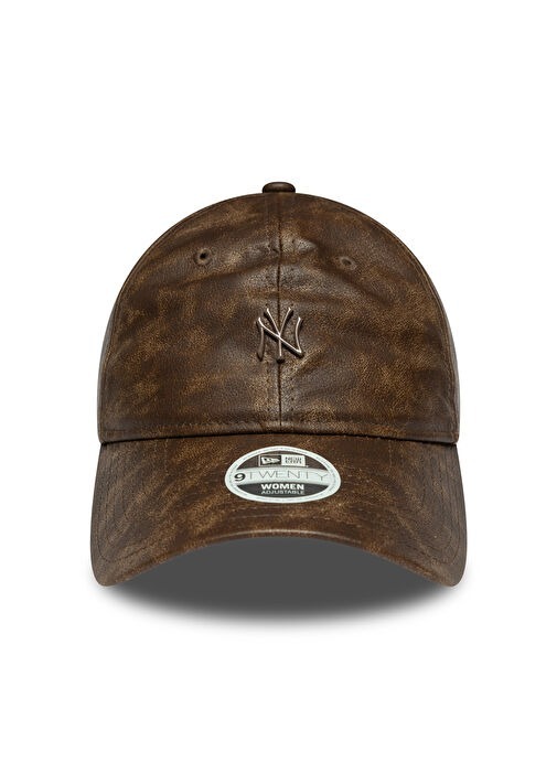 New Era Worn PU 9Twenty Neyvan Tek Ebat Kahverengi Kadın Şapka - 2