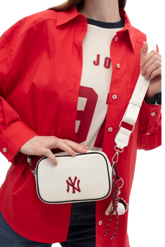 New York Yankees Beyaz Kadın Omuz Çantası - New York Yankees (1)