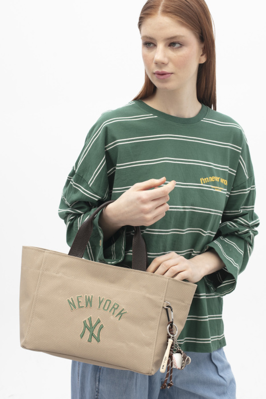  New York Yankees Bej Kadın El Çantası - 2