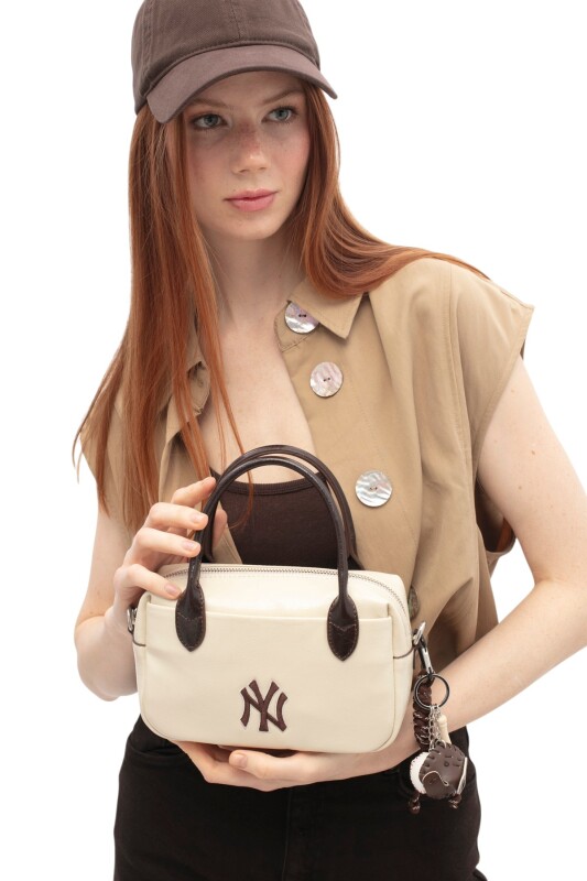 New York Yankees Bej Kadın El Çantası - 2