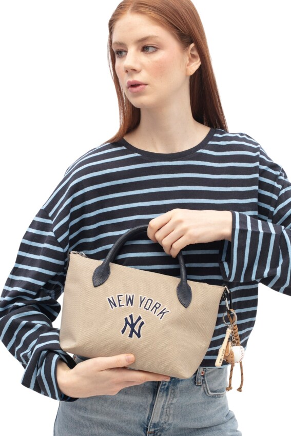 New York Yankees Bej Kadın El Çantası - 2