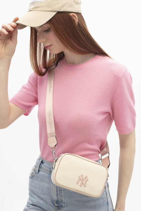 New York Yankees Bej Kadın Omuz Çantası - 1