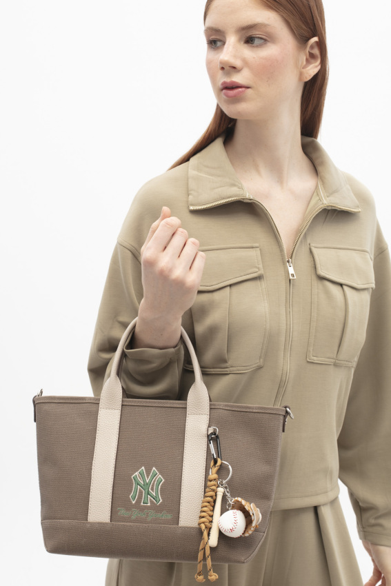  New York Yankees Bej Kadın Omuz Çantası - 2