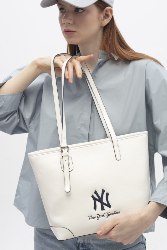  New York Yankees Beyaz Kadın El Çantası - New York Yankees