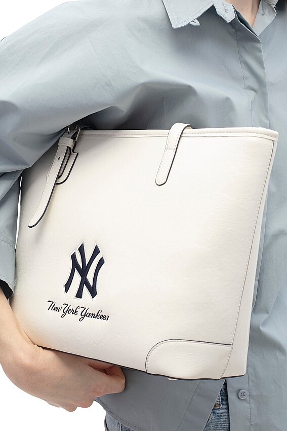  New York Yankees Beyaz Kadın El Çantası - 2