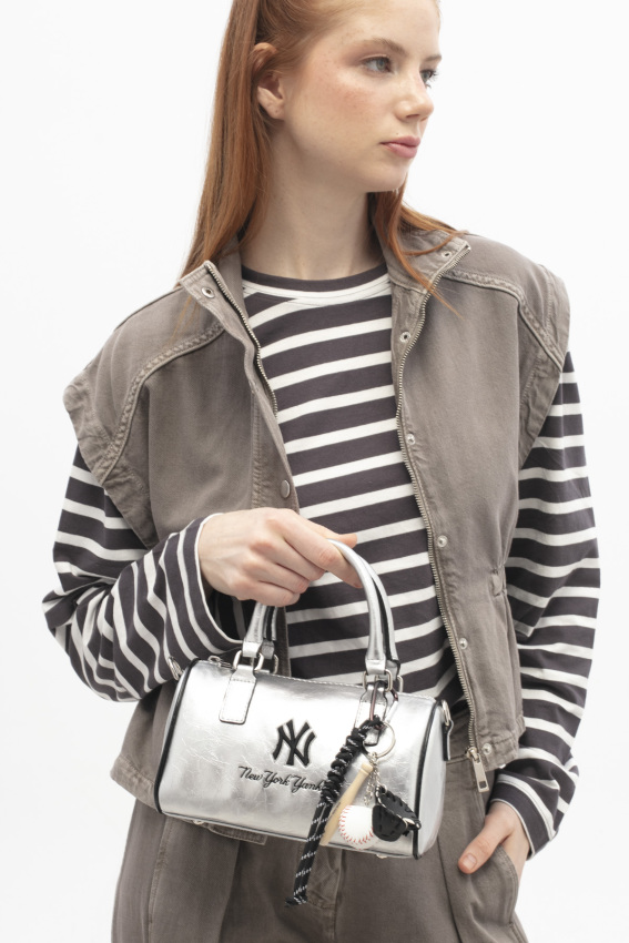 New York Yankees Gri Kadın El Çantası - 1