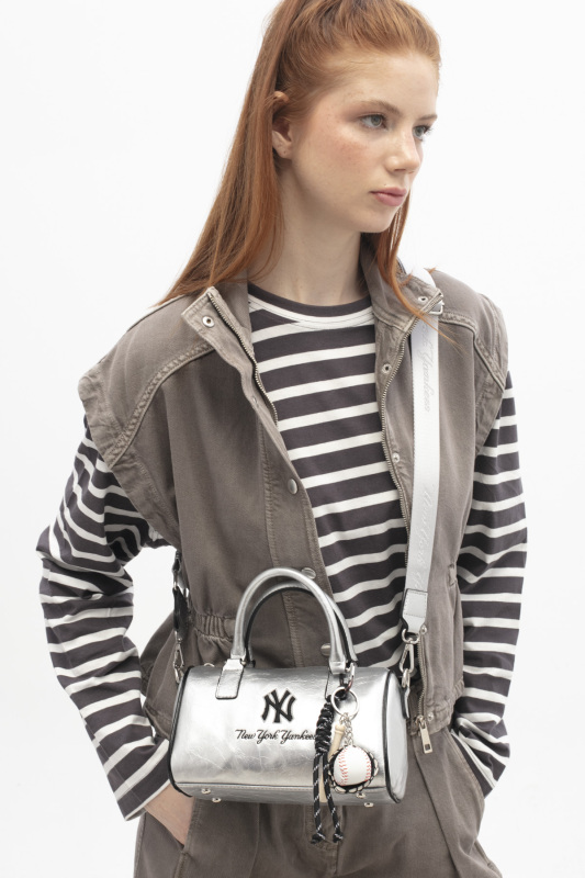 New York Yankees Gri Kadın El Çantası - 2