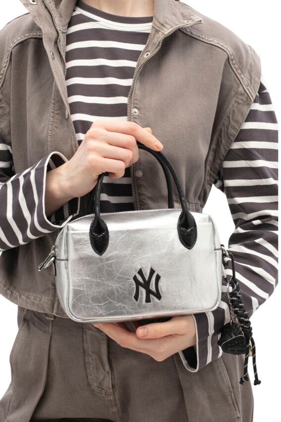 New York Yankees Gri Kadın El Çantası - 2