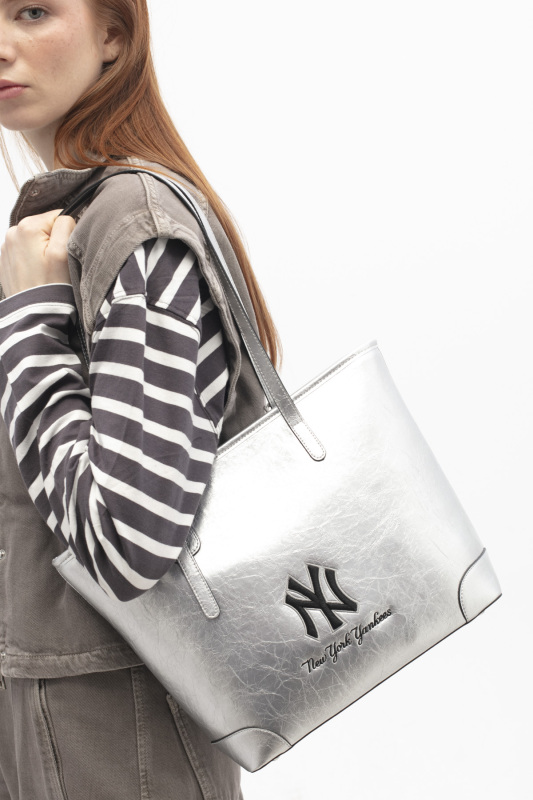  New York Yankees Gri Kadın El Çantası - New York Yankees
