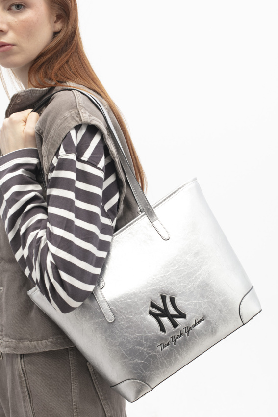  New York Yankees Gri Kadın El Çantası - 1