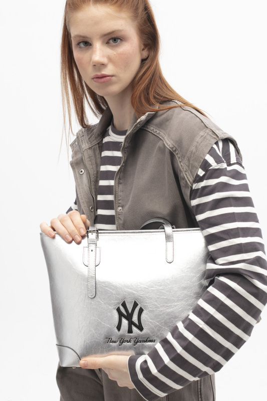  New York Yankees Gri Kadın El Çantası - 2