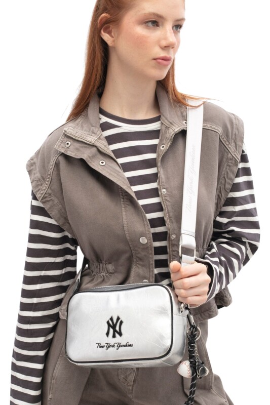 New York Yankees Gri Kadın Omuz Çantası - New York Yankees