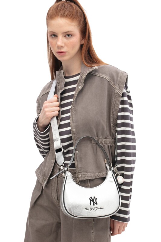 New York Yankees Gri Kadın Omuz Çantası - 1
