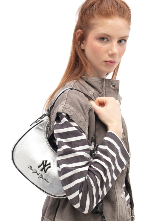 New York Yankees Gri Kadın Omuz Çantası - 2