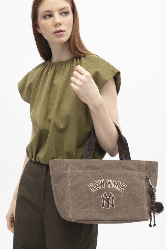  New York Yankees Kahverengi Kadın El Çantası - 2