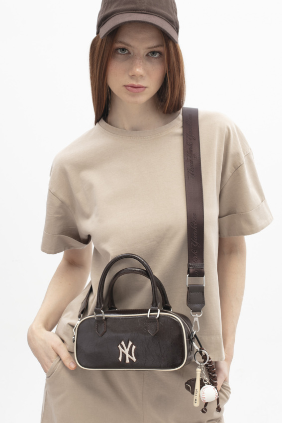  New York Yankees Kahverengi Kadın El Çantası - 1