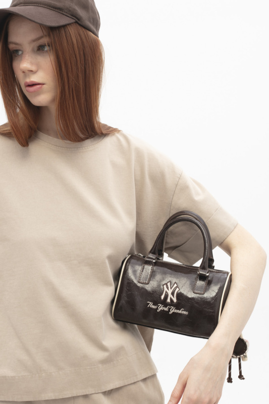  New York Yankees Kahverengi Kadın El Çantası - 1