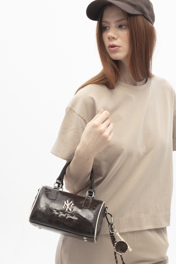  New York Yankees Kahverengi Kadın El Çantası - 2