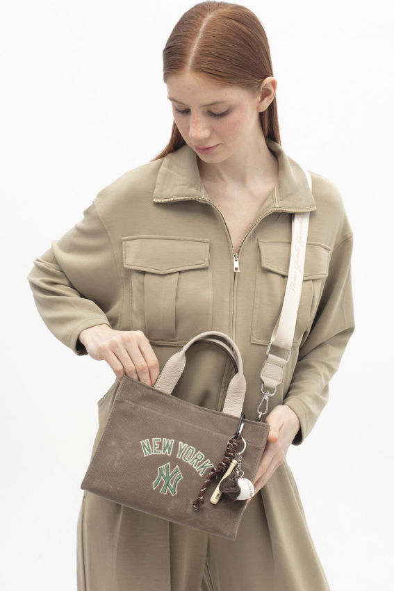  New York Yankees Kahverengi Kadın El Çantası - 2